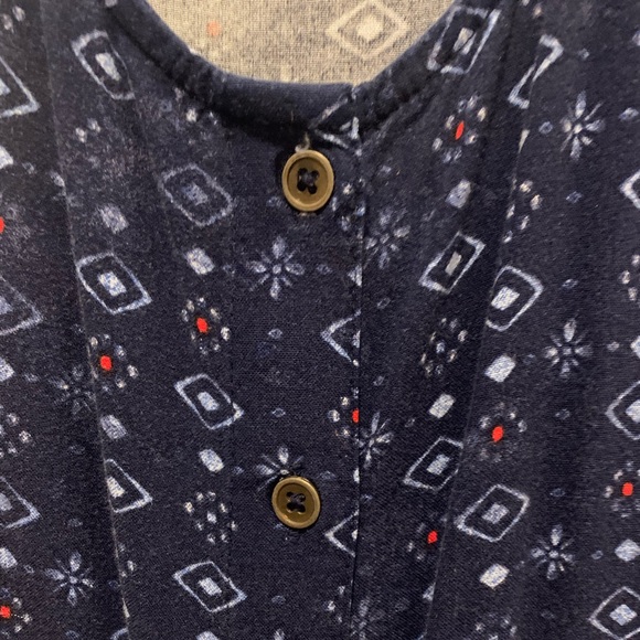 Navy Blue patterned Juniors dress - Picture 3 of 5